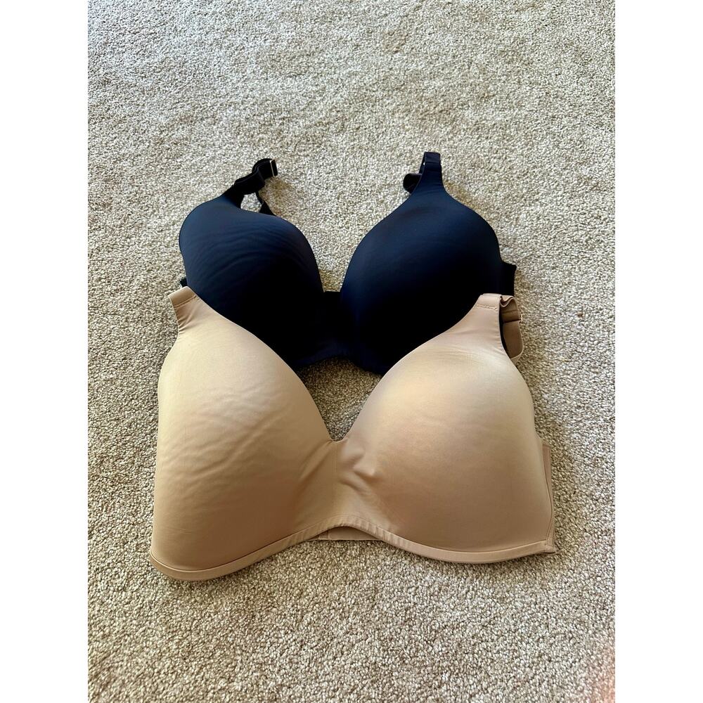 Soma Vanishing 360 Wireless Tan And Black Bras Size 38DDD